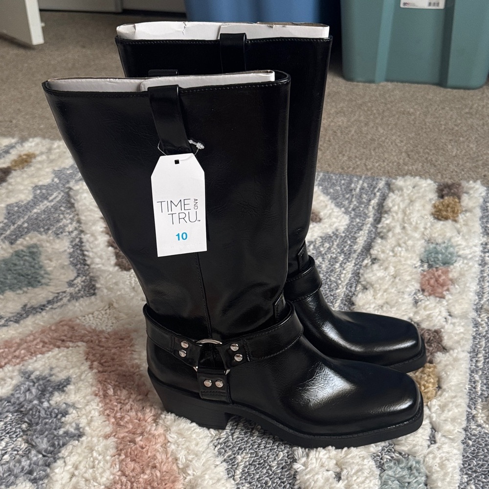 Time and Tru  Boots with Strap Detail